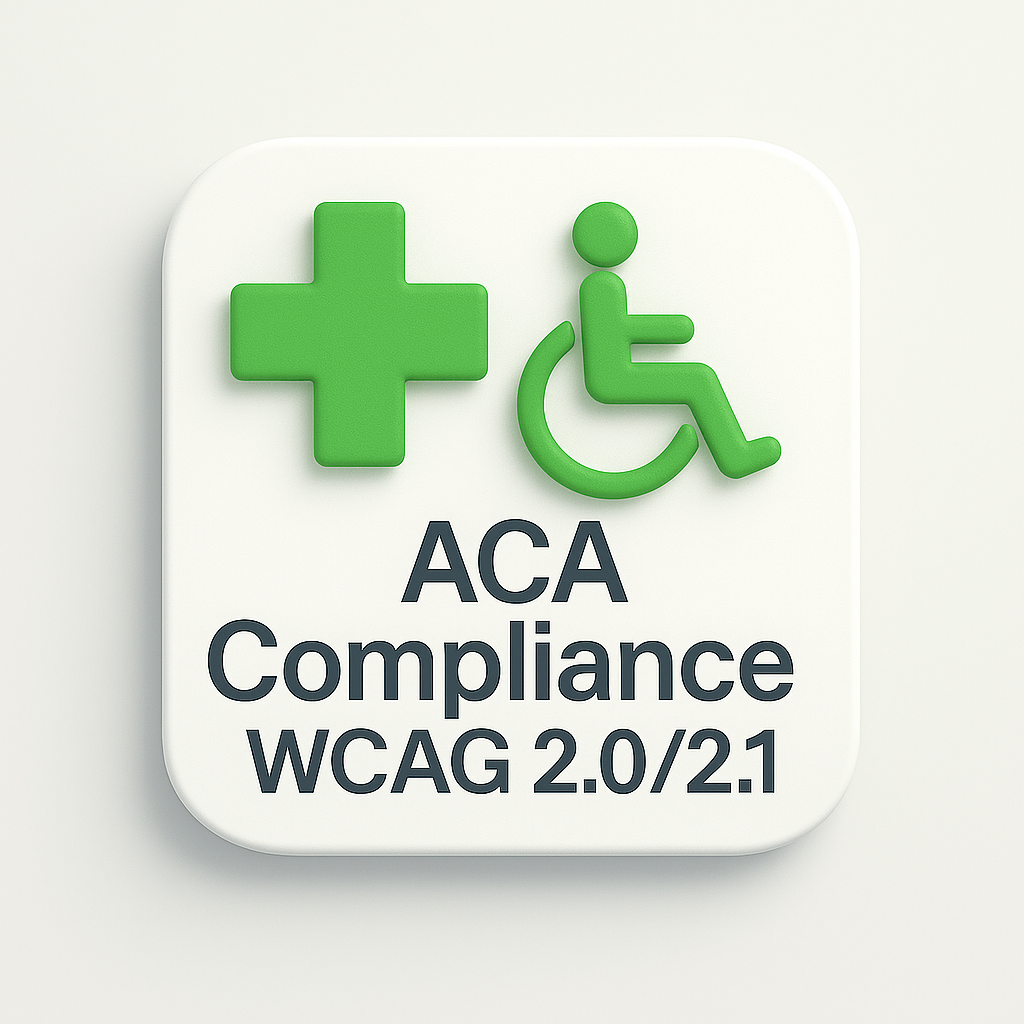 ACA Compliance WCAG 2.0/2.1