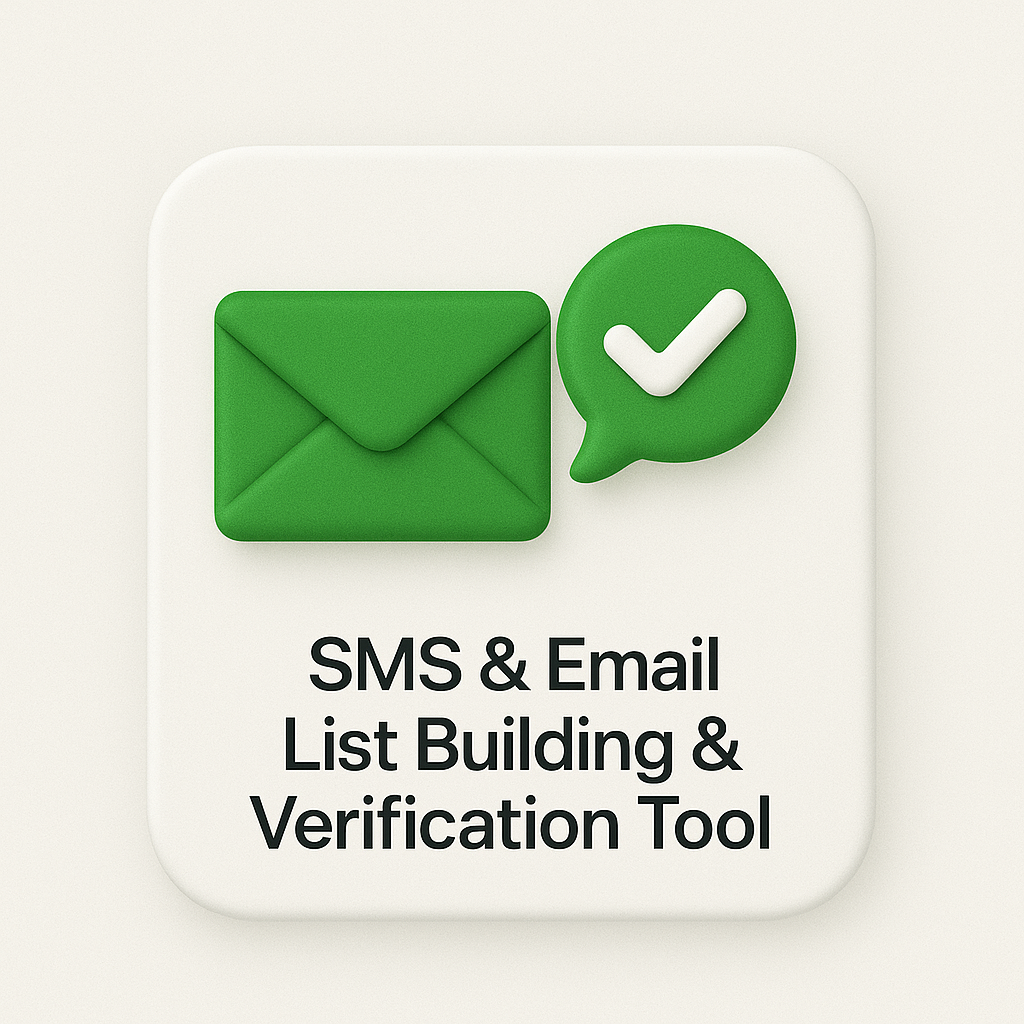 SMS & Email List Building & Verification Tool