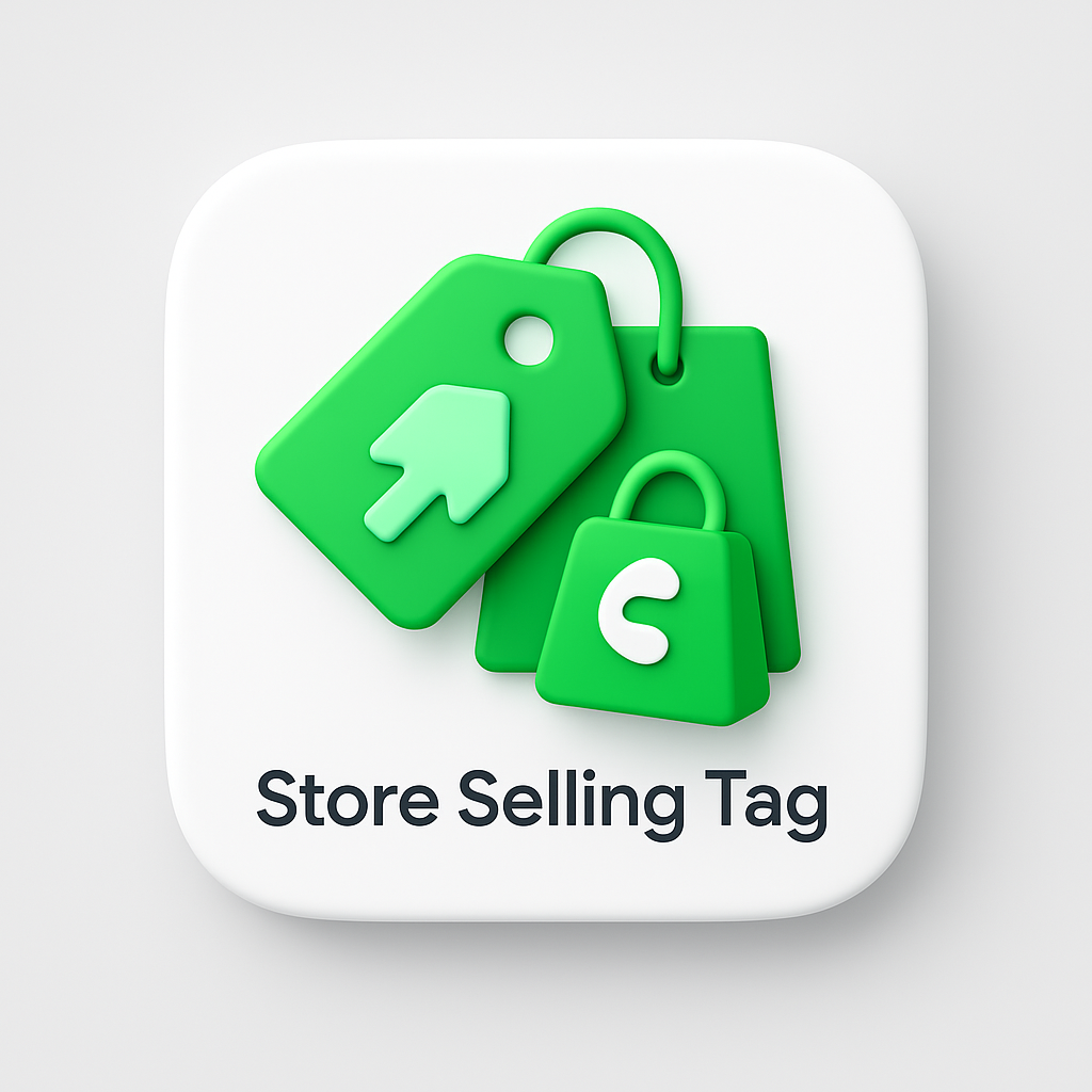Store Selling Tag